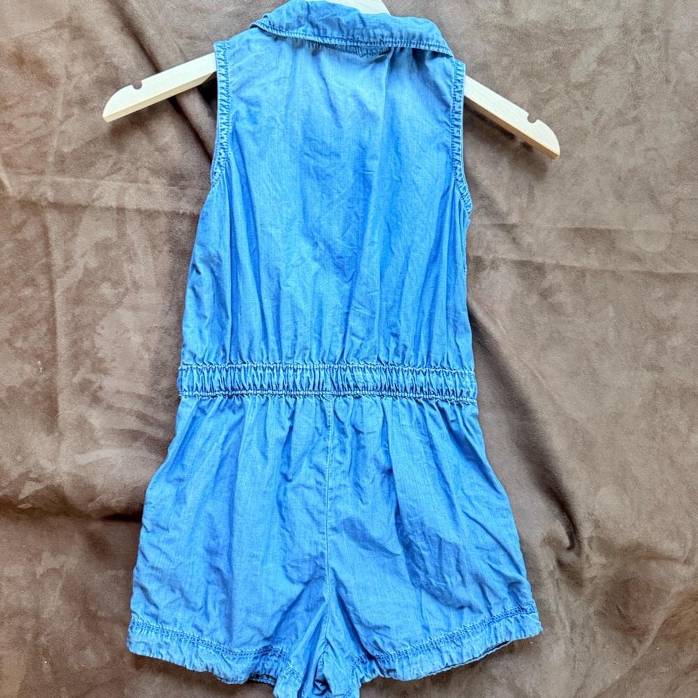 Denim Pac-Man Romper - Picture 5 of 5